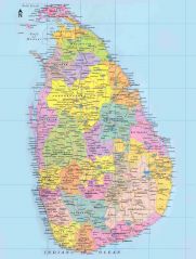 map sri lanka