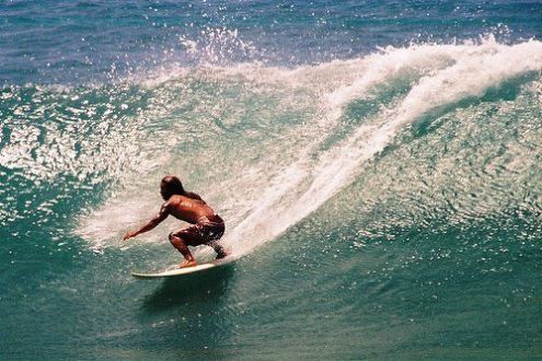 Surfing in Arugam Bay